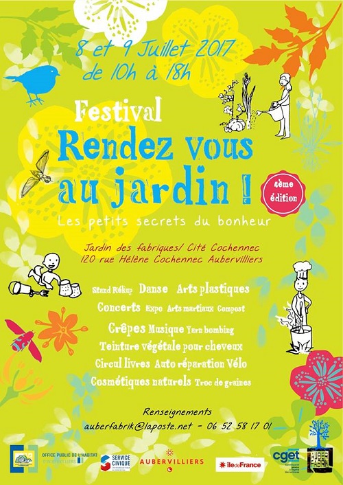 Rendez-vous au jardin - 9 juillet - Aubervilliers