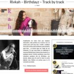 Rivkah – Birthdayz – Track by track - Sun Burns Out nov 2016
