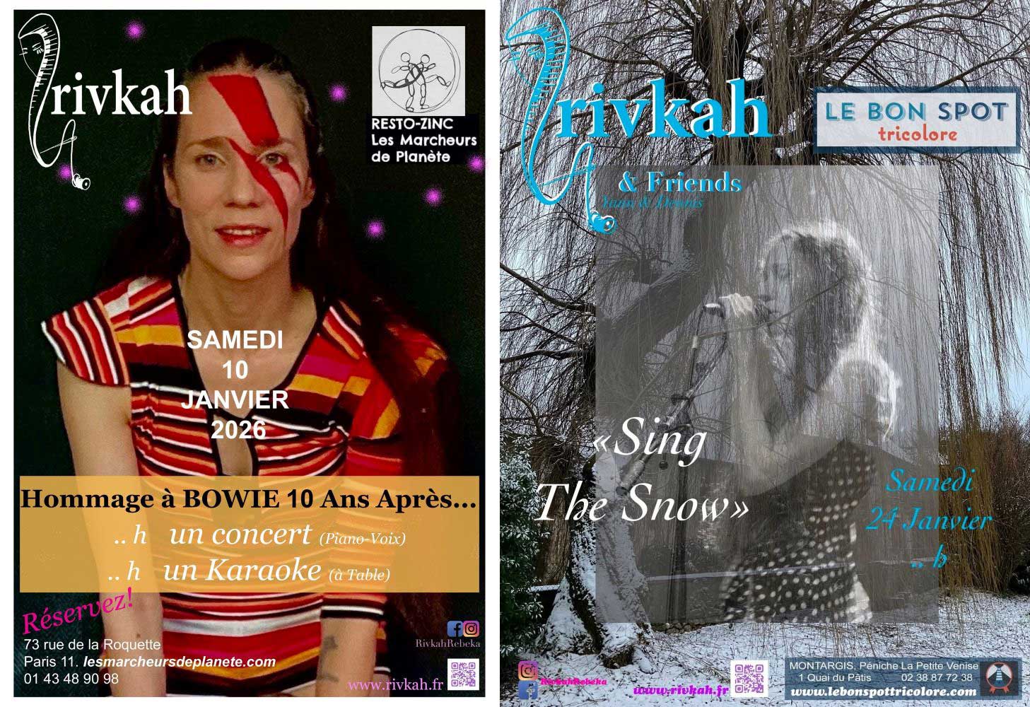 Rivkah concerts janvier 2026