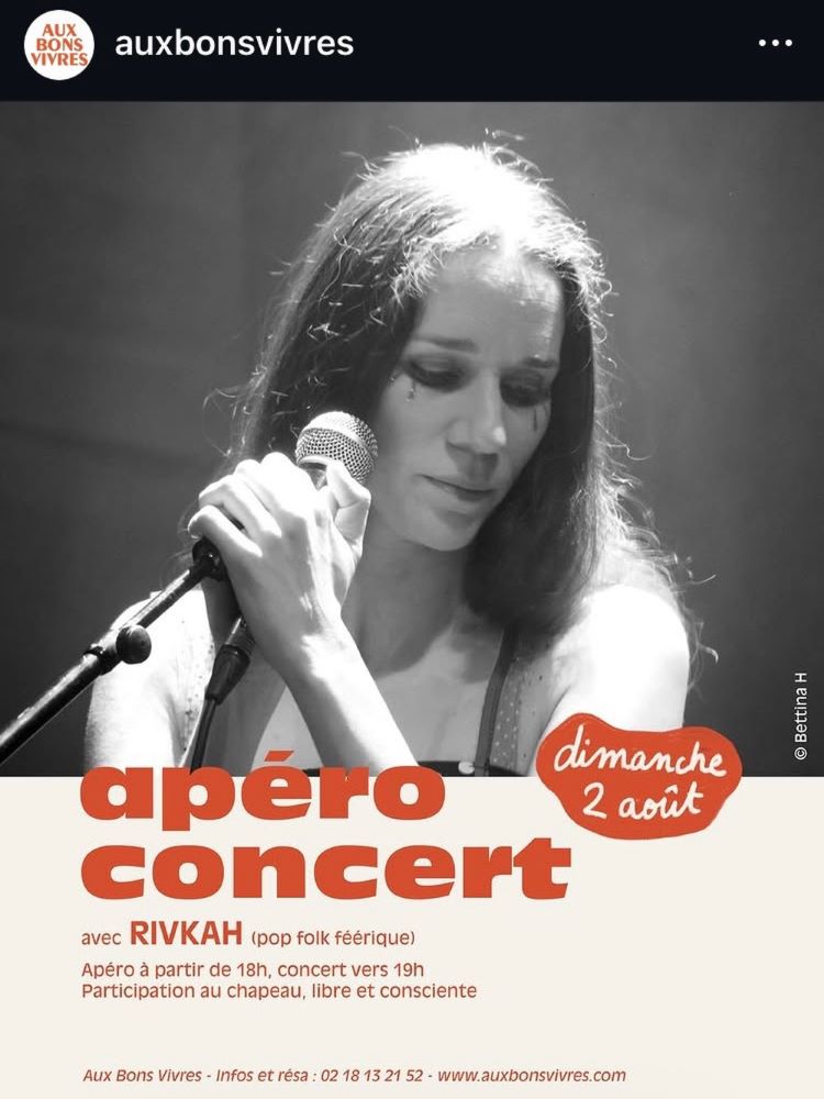 Rivkah concert Aux Bons Vivres 2026