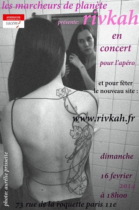 flyer concert aux Marcheurs de Planète février 2014