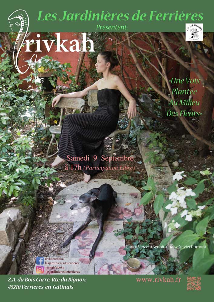 Rivkah en concert aux Jardinières de Ferrières le 09 septembre 2023